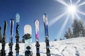 ski ciel soleil