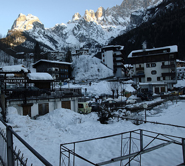 Il centro innevato