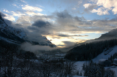 Vista sulle piste da sci