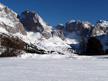 Vista sulle piste da sci