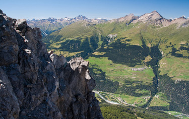 Veduta della valle in estate