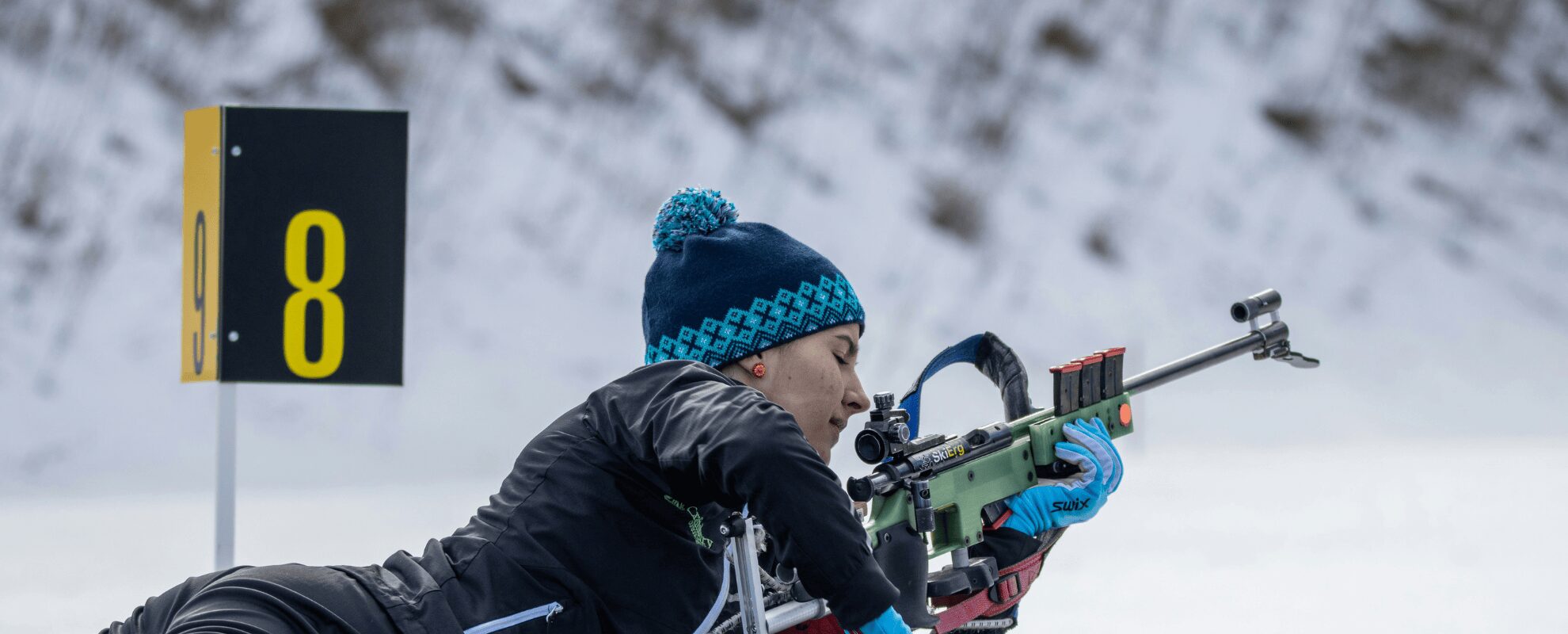 Immagine atleta tiro con la carabina